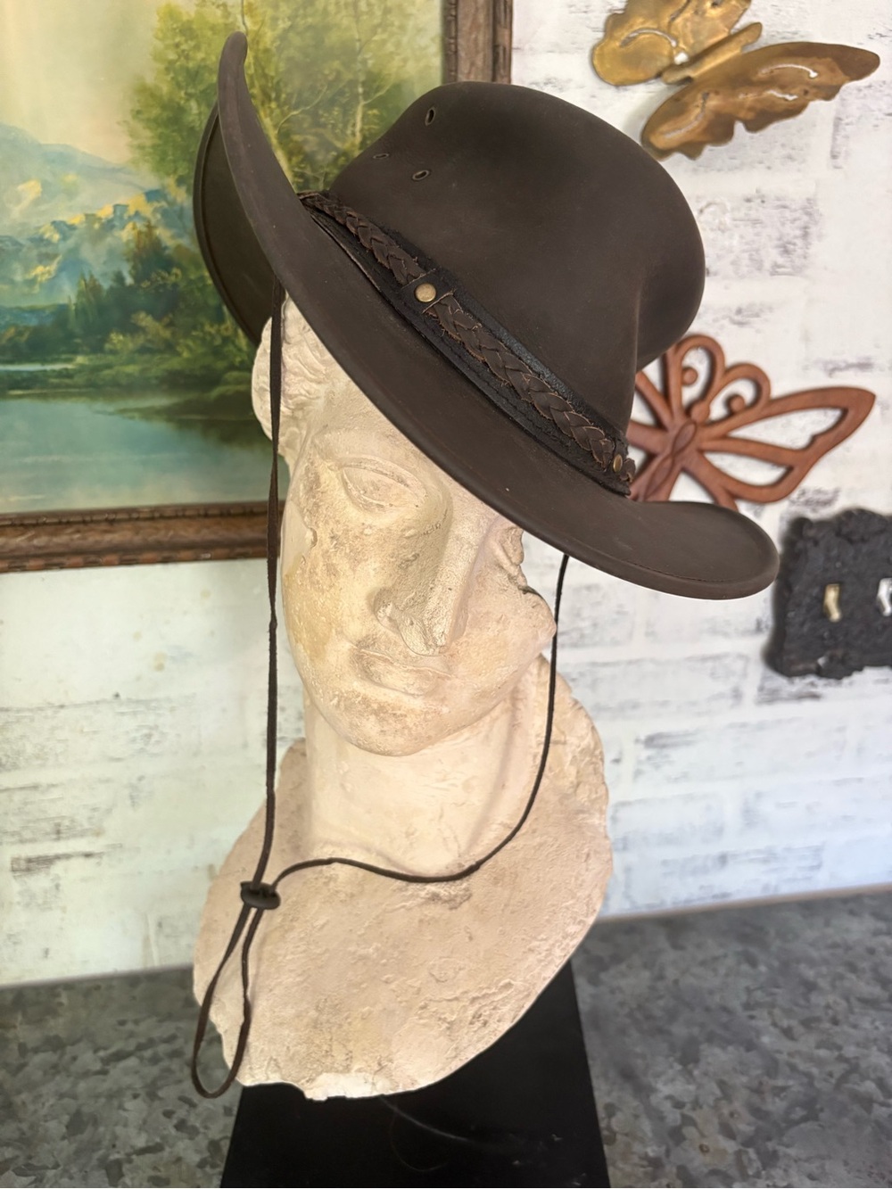 Wagga Wagga leather hat